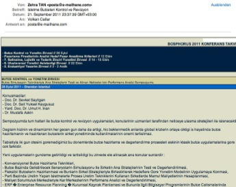 Eposta b&uuml;lten spam &ouml;rnek